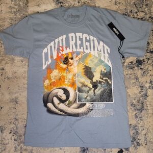 Civil Regime Blue Graphic Tee - Short Sleeve